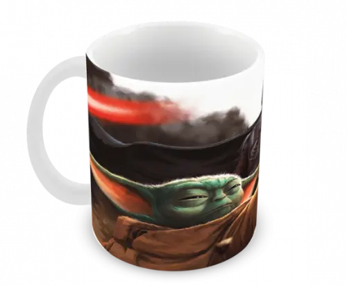 Caneca Polímero Baby Yoda Personalizada