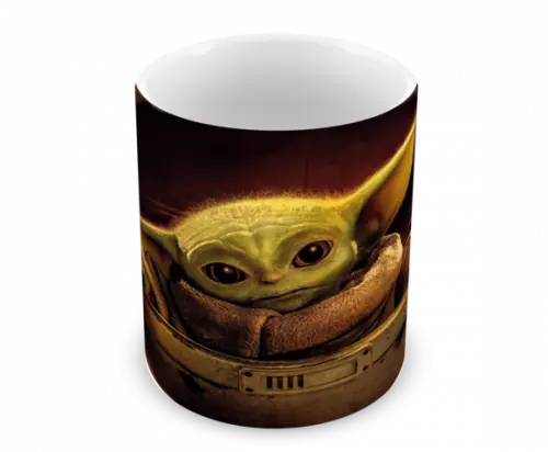 Caneca Polímero Baby Yoda Personalizada