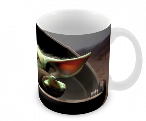Caneca Polímero Baby Yoda Personalizada