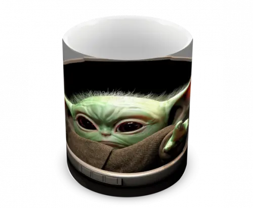 Caneca Polímero Baby Yoda Personalizada
