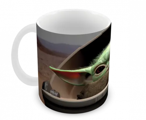 Caneca Polímero Baby Yoda Personalizada