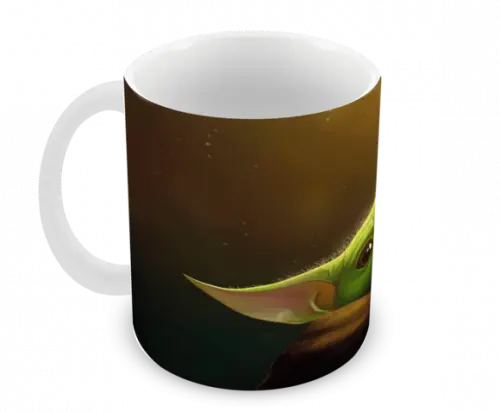 Caneca Polímero Baby Yoda Personalizada