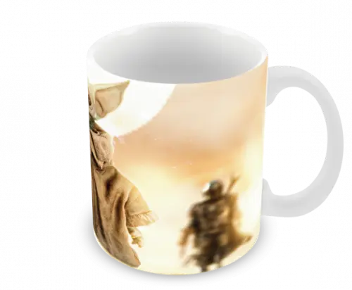 Caneca Polímero Baby Yoda Personalizada