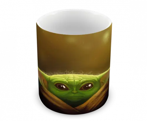 Caneca Polímero Baby Yoda Personalizada