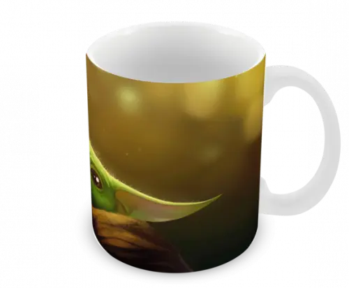 Caneca Polímero Baby Yoda Personalizada