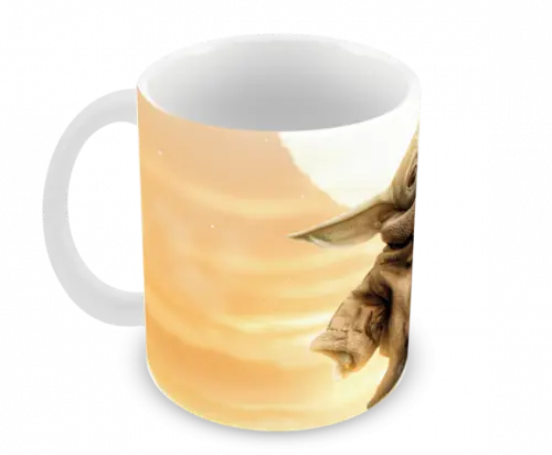 Caneca Polímero Baby Yoda Personalizada