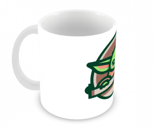 Caneca Polímero Baby Yoda Personalizada