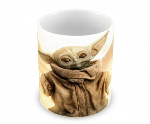 Caneca Polímero Baby Yoda Personalizada
