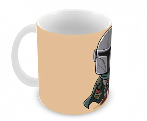 Caneca Polímero Baby Yoda Personalizada
