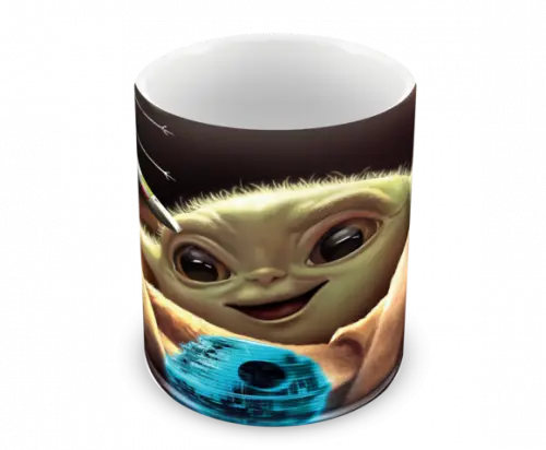Caneca Polímero Baby Yoda Personalizada