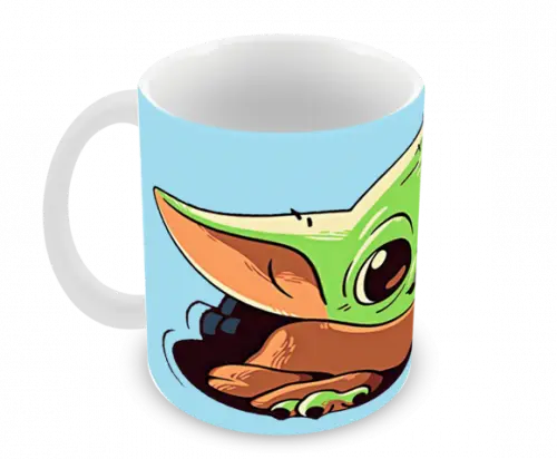 Caneca Polímero Baby Yoda Personalizada