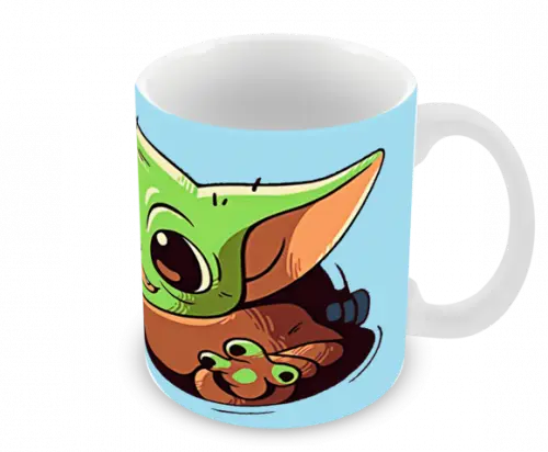 Caneca Polímero Baby Yoda Personalizada