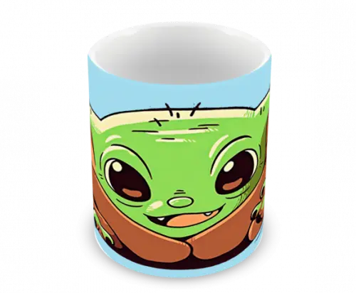 Caneca Polímero Baby Yoda Personalizada