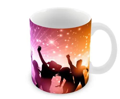 Caneca Polímero Balada Neon Personalizada