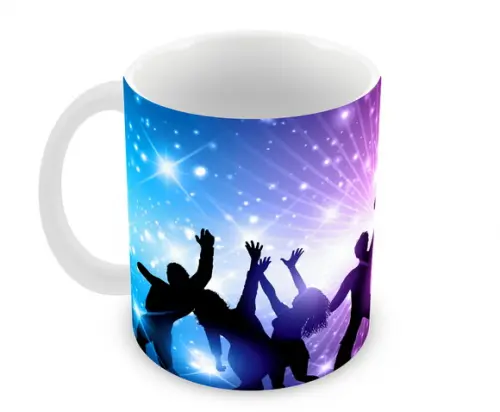 Caneca Polímero Balada Neon Personalizada