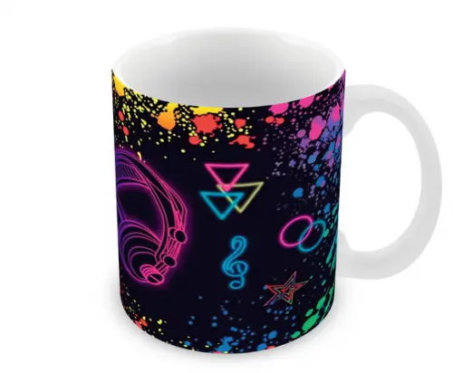 Caneca Polímero Balada Neon Personalizada