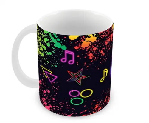 Caneca Polímero Balada Neon Personalizada