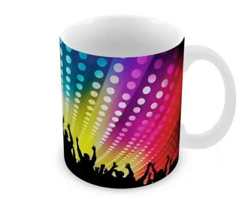 Caneca Polímero Balada Neon Personalizada