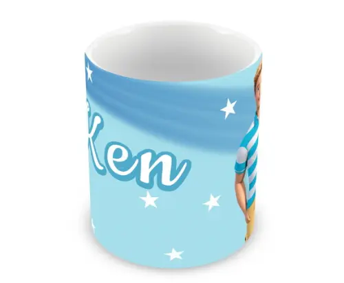 Caneca Polímero Barbie Ken Personalizada