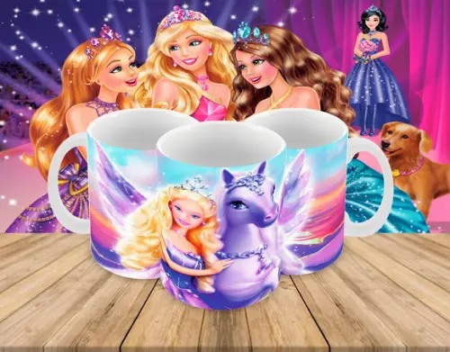 Caneca Polímero Barbie Personalizada