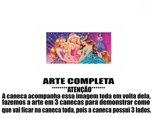 Caneca Polímero Barbie Personalizada
