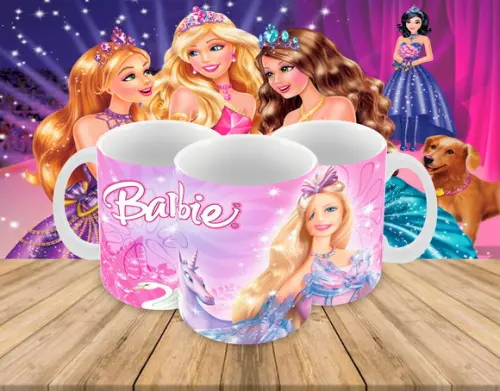 Caneca Polímero Barbie Personalizada