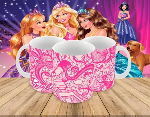 Caneca Polímero Barbie Personalizada