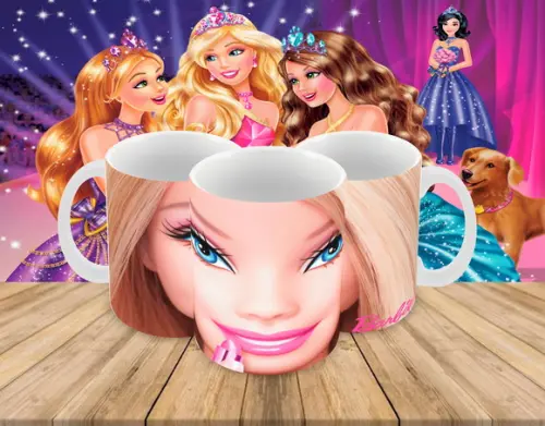 Caneca Polímero Barbie Personalizada