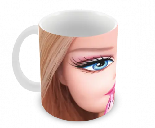Caneca Polímero Barbie Personalizada
