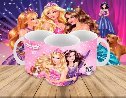 Caneca Polímero Barbie Personalizada