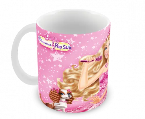 Caneca Polímero Barbie Personalizada