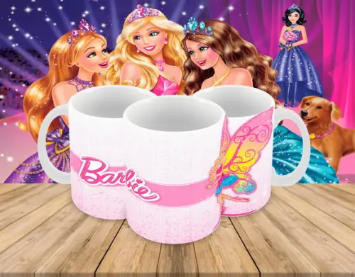 Caneca Polímero Barbie Personalizada