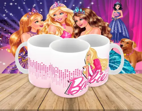 Caneca Polímero Barbie Personalizada