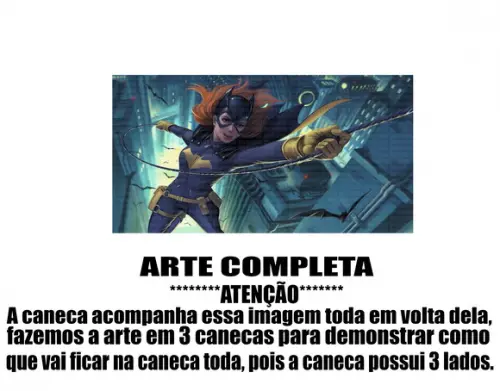 Caneca Polímero Batgirl Personalizada