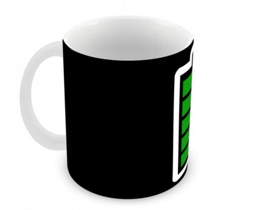 Caneca Polímero Bateria de Celular Personalizada