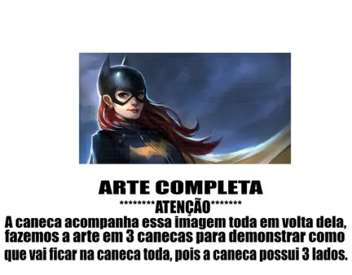 Caneca Polímero Batgirl Personalizada