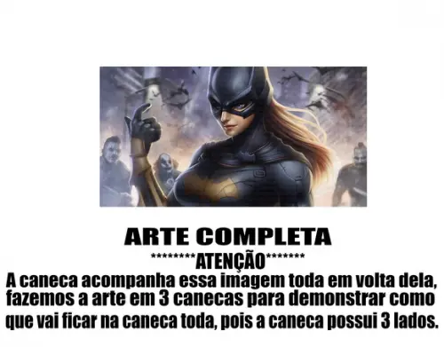 Caneca Polímero Batgirl Personalizada