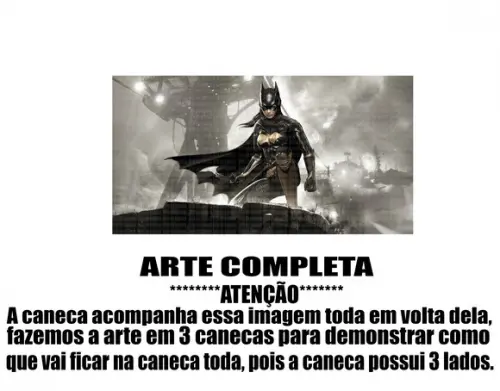 Caneca Polímero Batgirl Personalizada