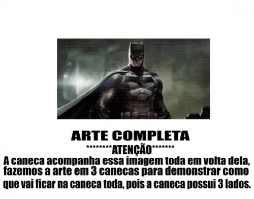 Caneca Polímero Batman Personalizada
