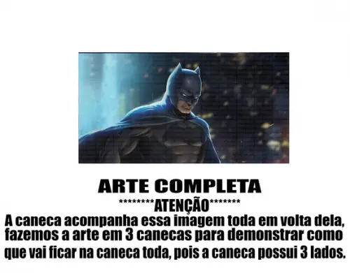 Caneca Polímero Batman Personalizada