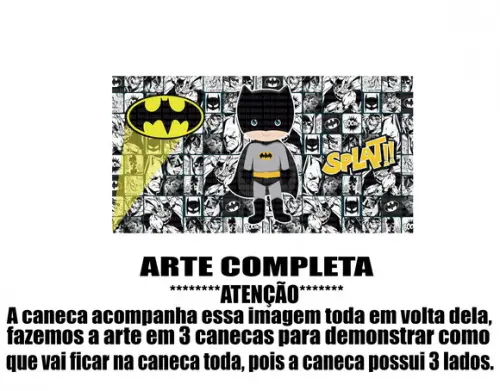 Caneca Polímero Batman Personalizada