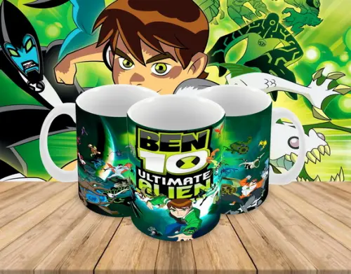Caneca Polímero Ben 10 Personalizada
