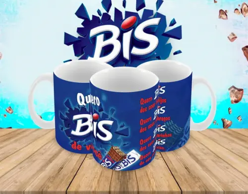 Caneca Polímero Bis Chocolate Personalizada