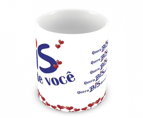Caneca Polímero Bis Chocolate Personalizada