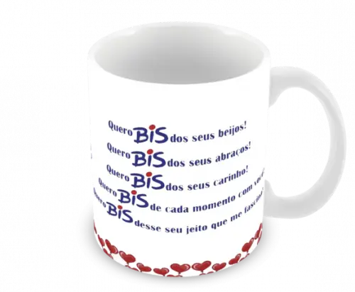 Caneca Polímero Bis Chocolate Personalizada