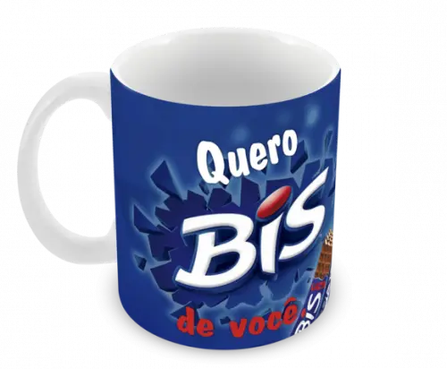 Caneca Polímero Bis Chocolate Personalizada