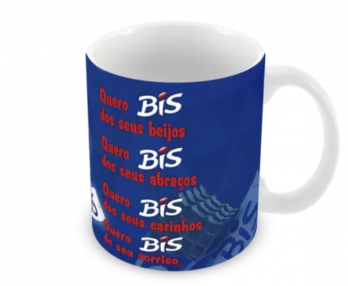 Caneca Polímero Bis Chocolate Personalizada
