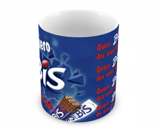 Caneca Polímero Bis Chocolate Personalizada