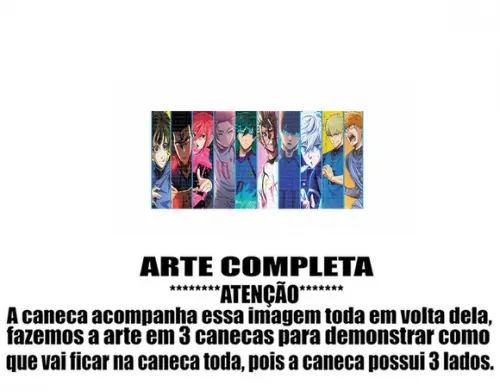 Caneca Polímero Blue Lock Yusei Shido Personalizada