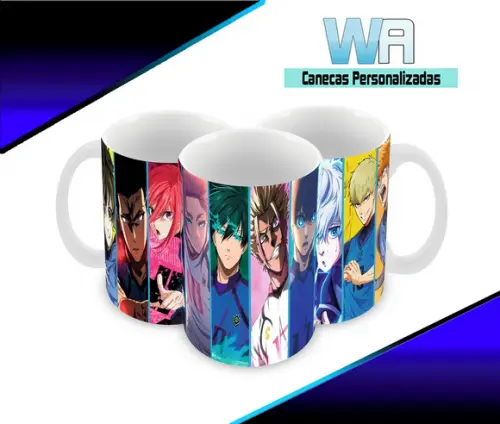 Caneca Polímero Blue Lock Yusei Shido Personalizada